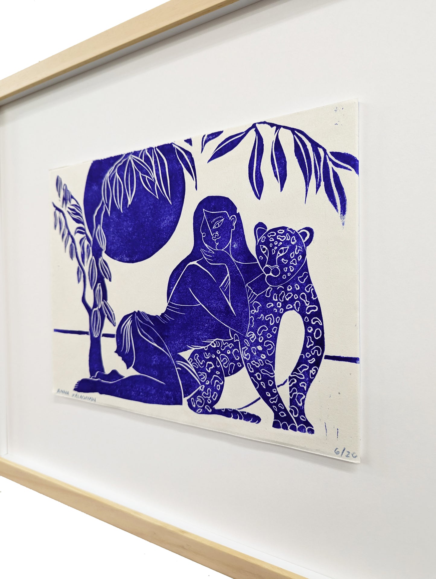 Earth Study Linocut