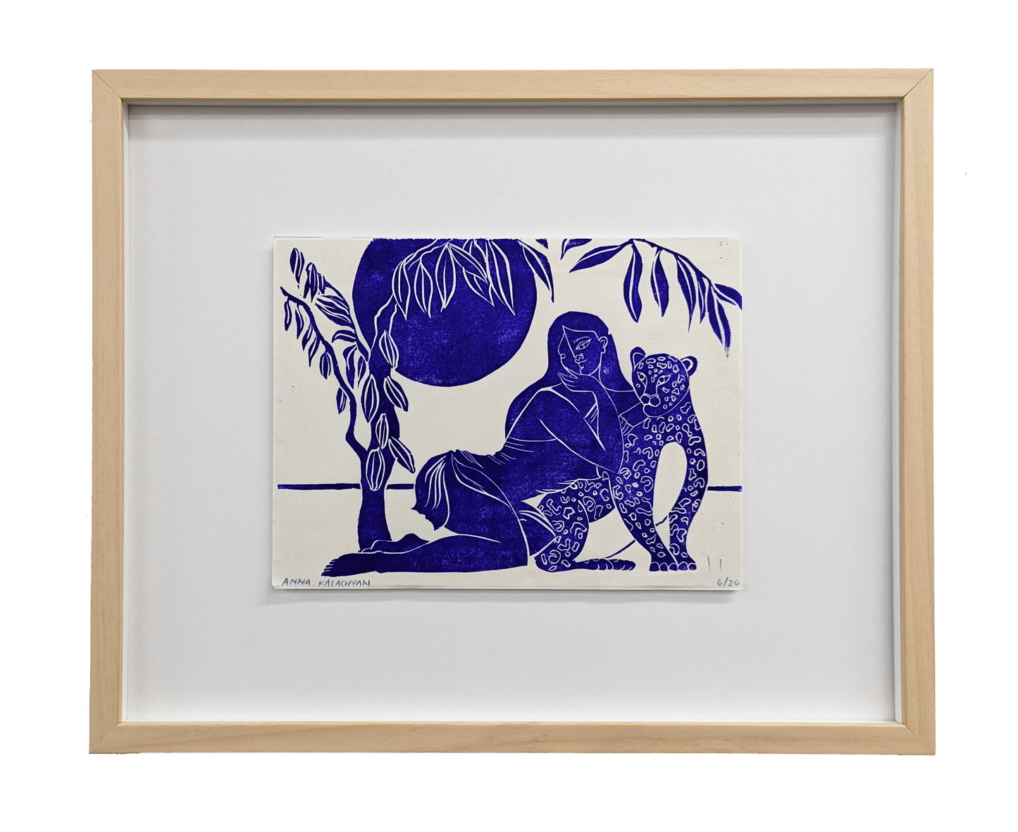 Earth Study Linocut