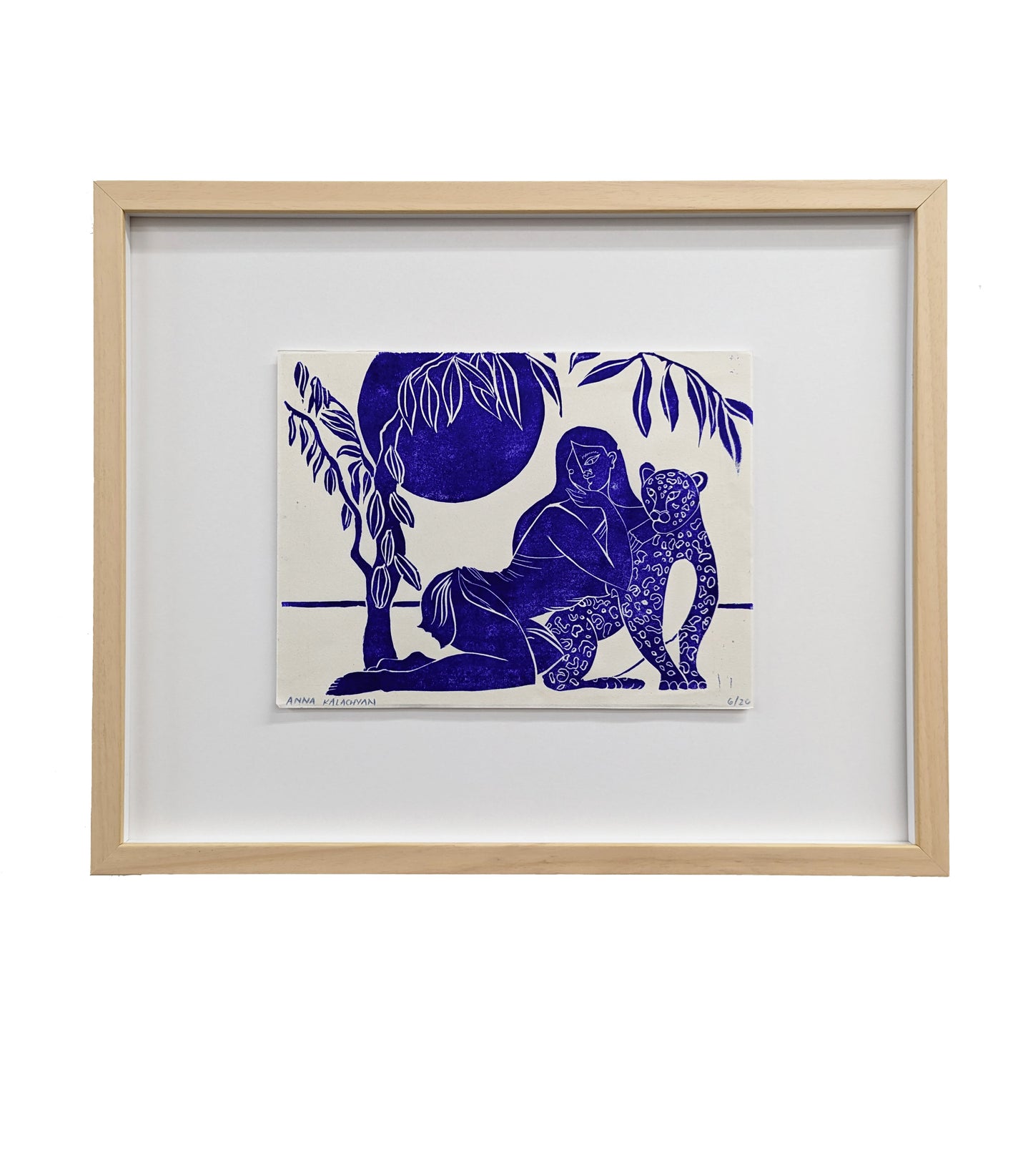 Earth Study Linocut